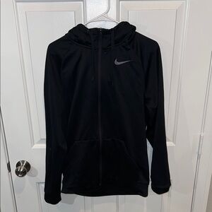 Nike THERMA Black Full-Zip Hoodie